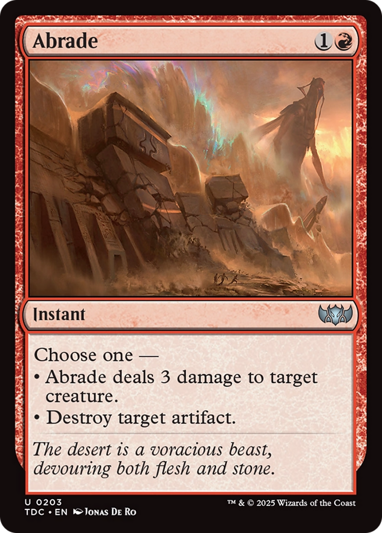Abrade [Tarkir: Dragonstorm Commander] - Evolution TCG
