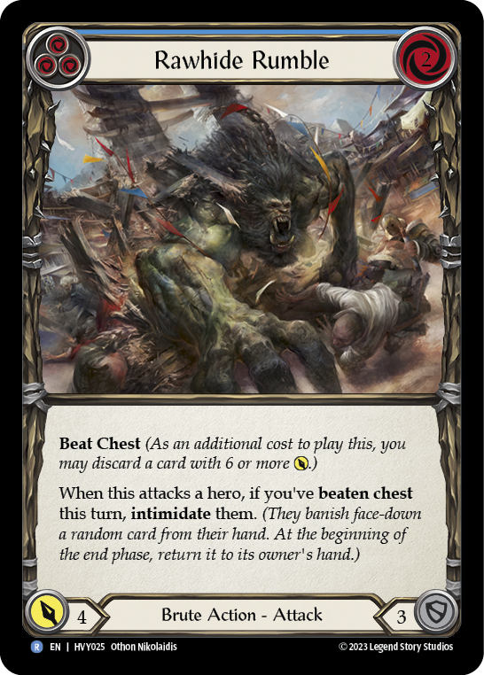 Rawhide Rumble (Blue) [HVY025] (Heavy Hitters) - Evolution TCG
