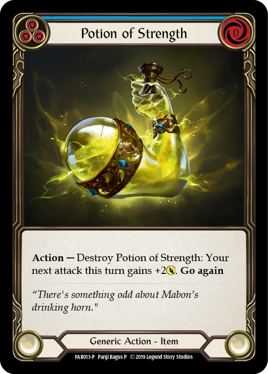 Potion of Strength [FAB013-P] (Promo)  1st Edition Cold Foil - Evolution TCG