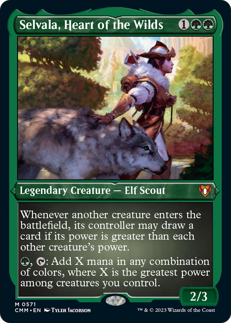Selvala, Heart of the Wilds (Foil Etched) [Commander Masters] - Evolution TCG