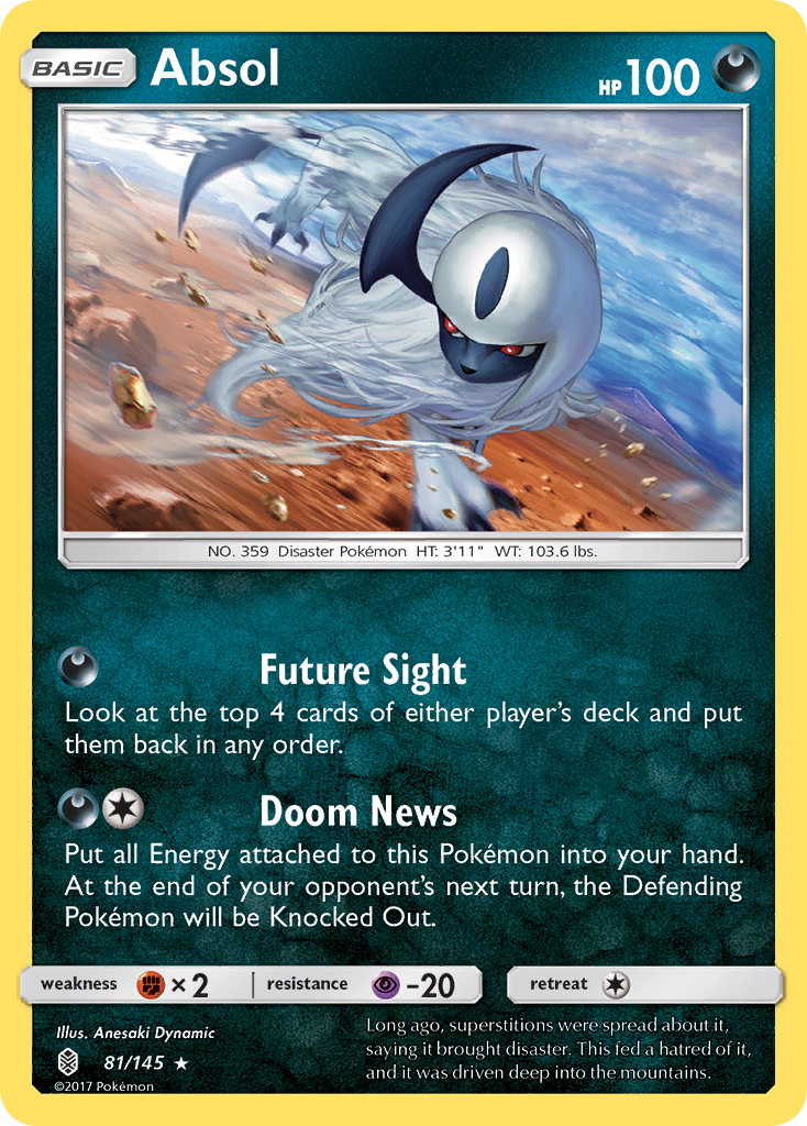 Absol (81/145) [Sun & Moon: Guardians Rising] - Evolution TCG