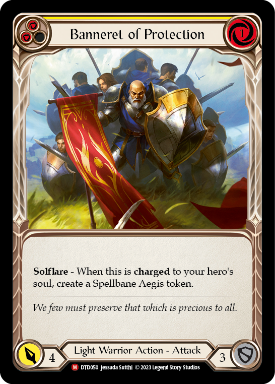 Banneret of Protection [DTD050] (Dusk Till Dawn)  Rainbow Foil - Evolution TCG