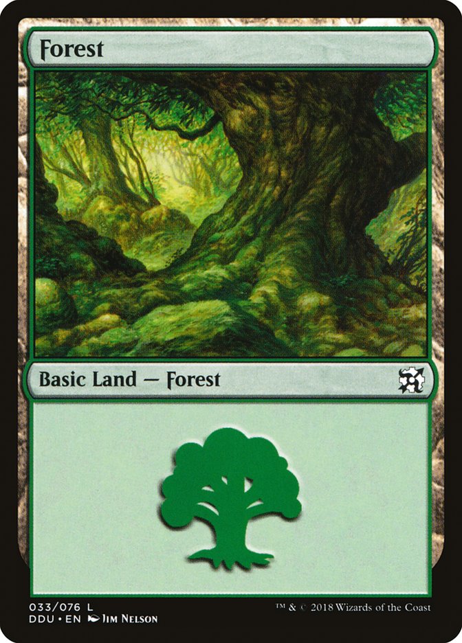 Forest (33) [Duel Decks: Elves vs. Inventors] - Evolution TCG