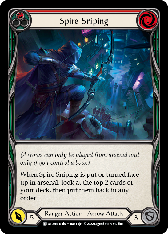 Spire Sniping (Red) [AZL014] (Outsiders Azalea Blitz Deck) - Evolution TCG