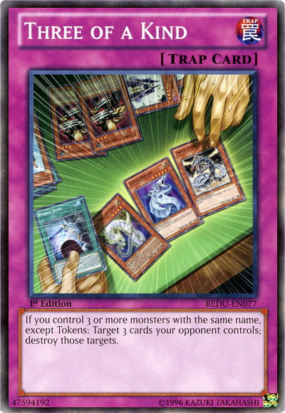 Three of a Kind [REDU-EN077] Common - Evolution TCG