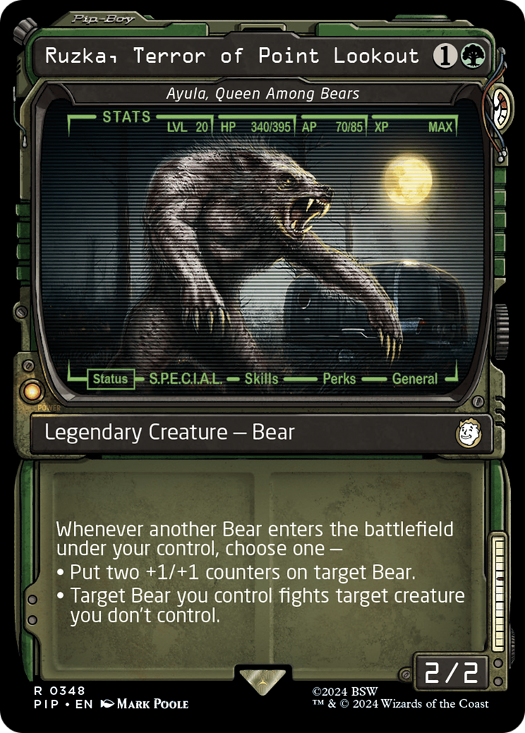 Ruzka, Terror of Point Lookout - Ayula, Queen Among Bears (Showcase) [Fallout] - Evolution TCG