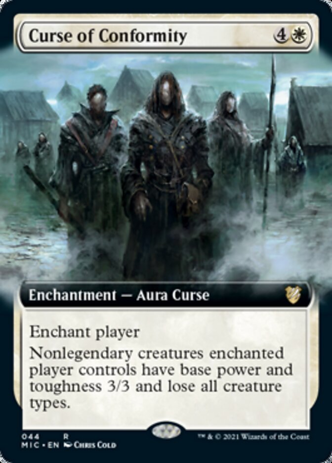 Curse of Conformity (Extended Art) [Innistrad: Midnight Hunt Commander] - Evolution TCG