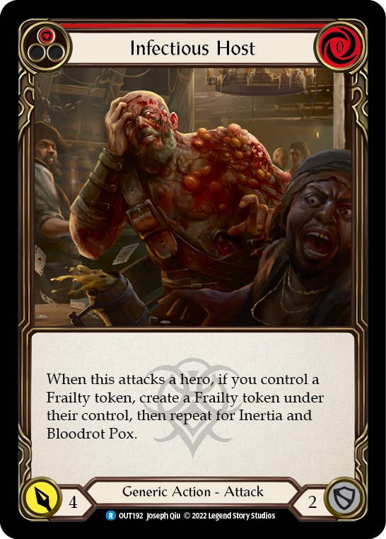 Infectious Host (Red) [OUT192] (Outsiders) - Evolution TCG