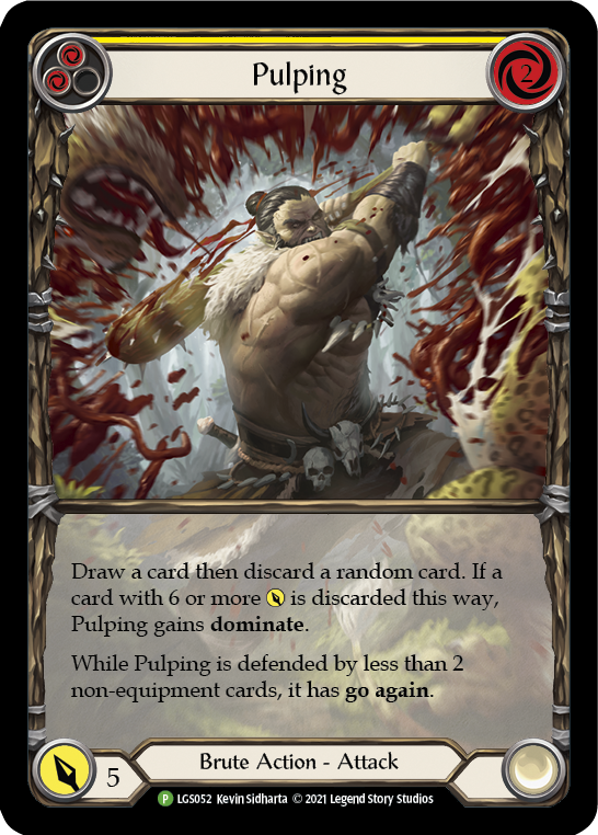 Pulping (Yellow) [LGS052] (Promo)  Rainbow Foil - Evolution TCG