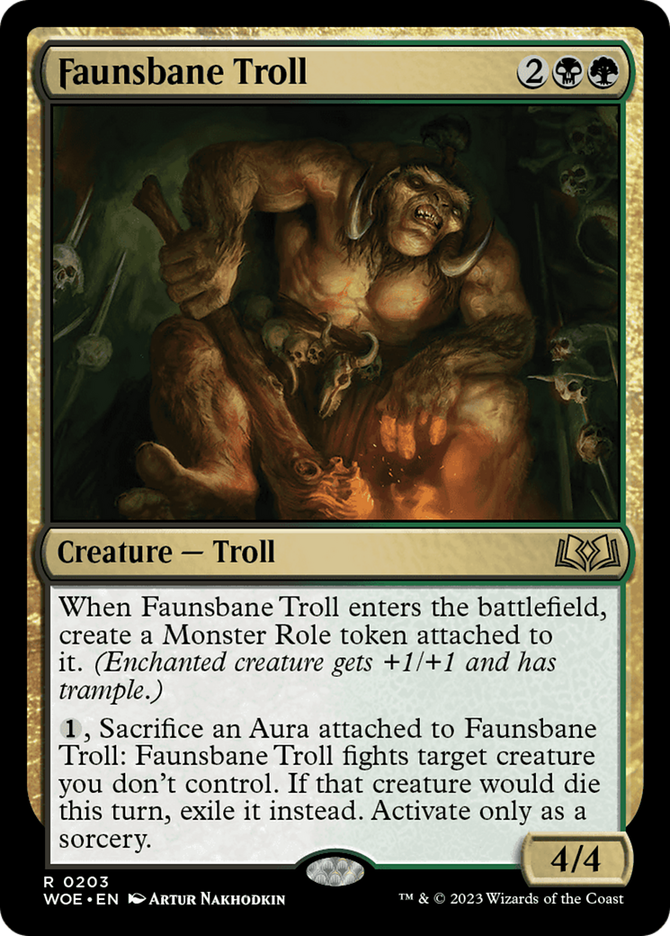 Faunsbane Troll [Wilds of Eldraine] - Evolution TCG