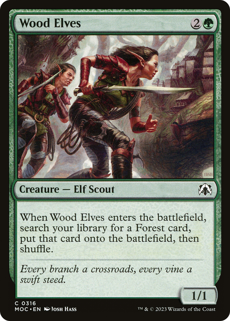 Wood Elves [March of the Machine Commander] - Evolution TCG