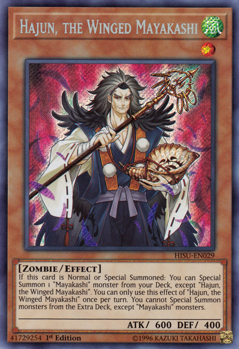 Hajun, the Winged Mayakashi [HISU-EN029] Secret Rare - Evolution TCG