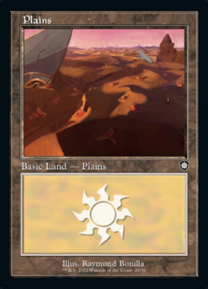 Plains (029) (Retro) [The Brothers' War Commander] - Evolution TCG