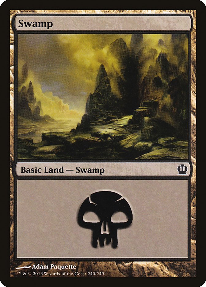 Swamp (240) [Theros] - Evolution TCG