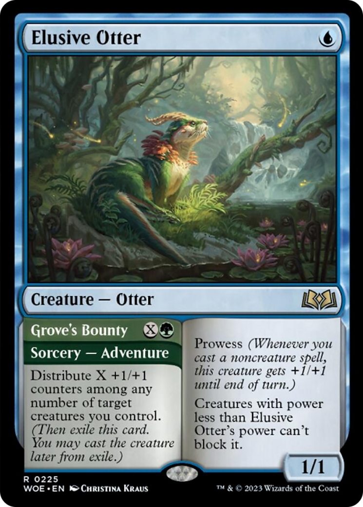 Elusive Otter // Grove's Bounty [Wilds of Eldraine] - Evolution TCG