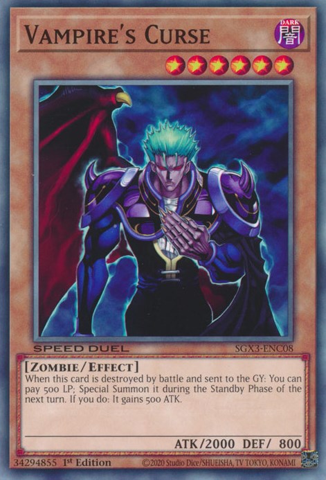 Vampire's Curse [SGX3-ENC08] Common - Evolution TCG