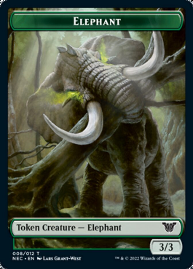 Angel // Elephant Double-Sided Token [Kamigawa: Neon Dynasty Commander Tokens] - Evolution TCG