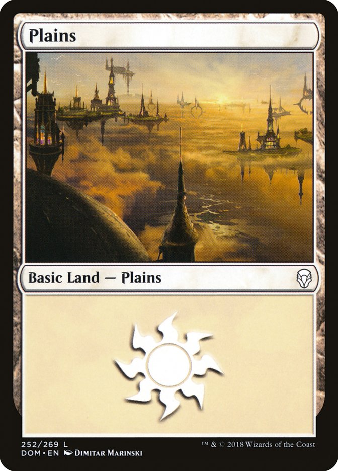 Plains (252) [Dominaria] - Evolution TCG