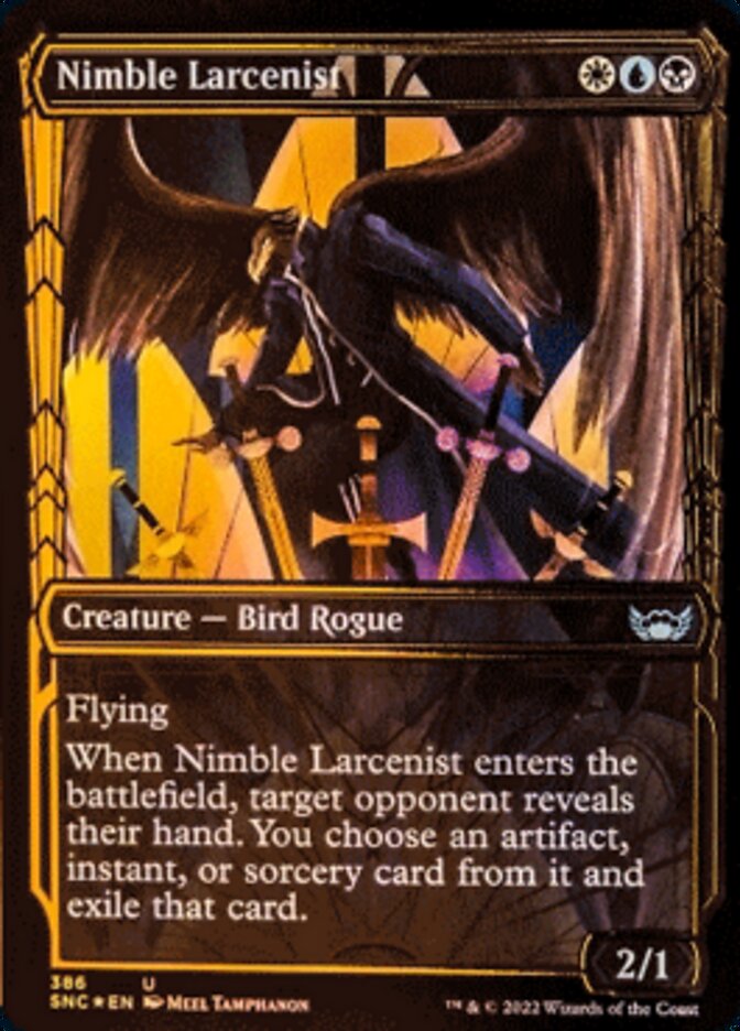 Nimble Larcenist (Showcase Golden Age Gilded Foil) [Streets of New Capenna] - Evolution TCG