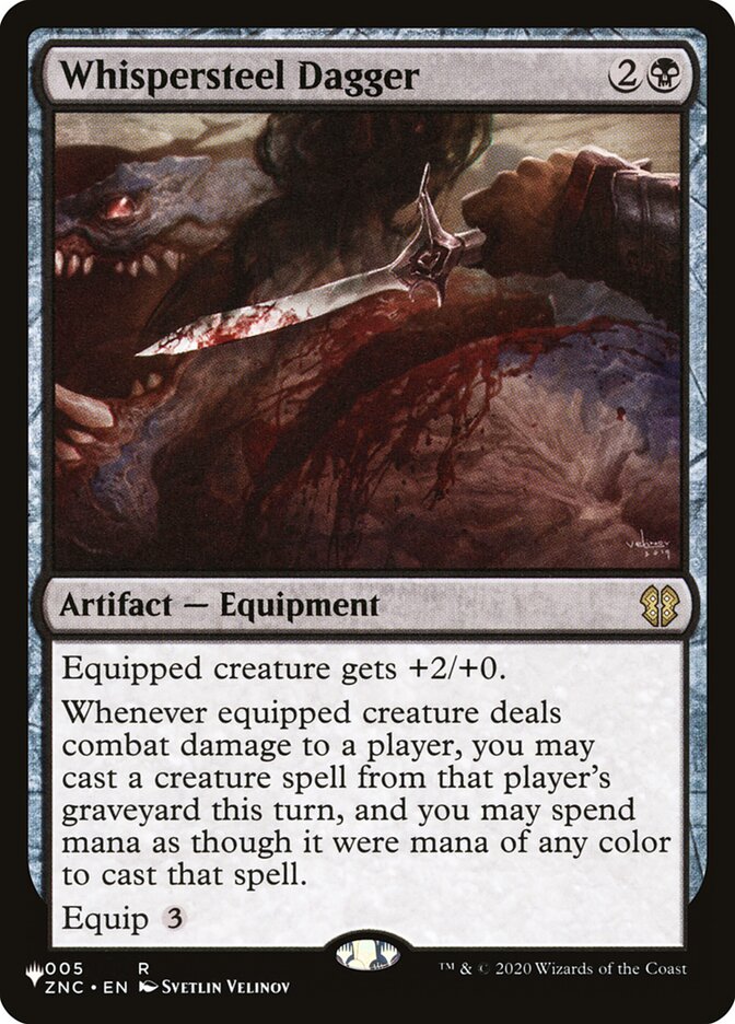 Whispersteel Dagger [The List] - Evolution TCG