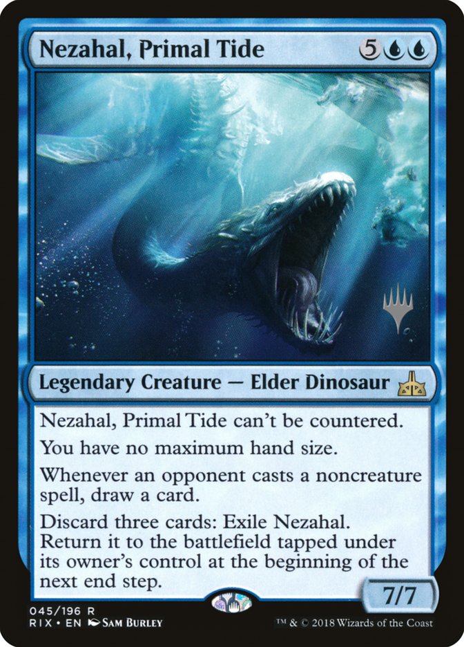 Nezahal, Primal Tide (Promo Pack) [Rivals of Ixalan Promos] - Evolution TCG