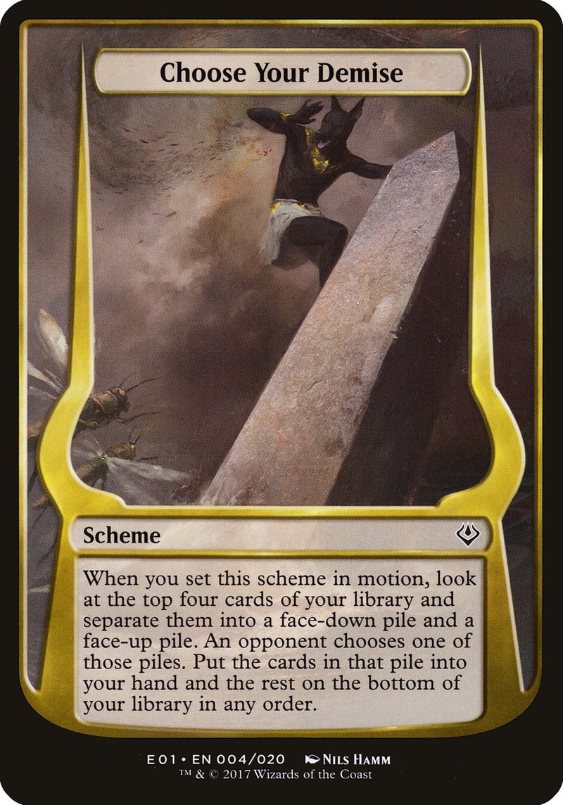 Choose Your Demise (Schemes) [Archenemy: Nicol Bolas Schemes] - Evolution TCG