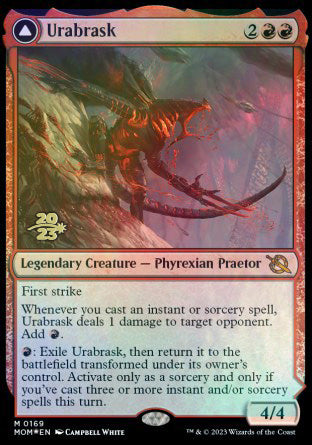 Urabrask // The Great Work [March of the Machine Prerelease Promos] - Evolution TCG