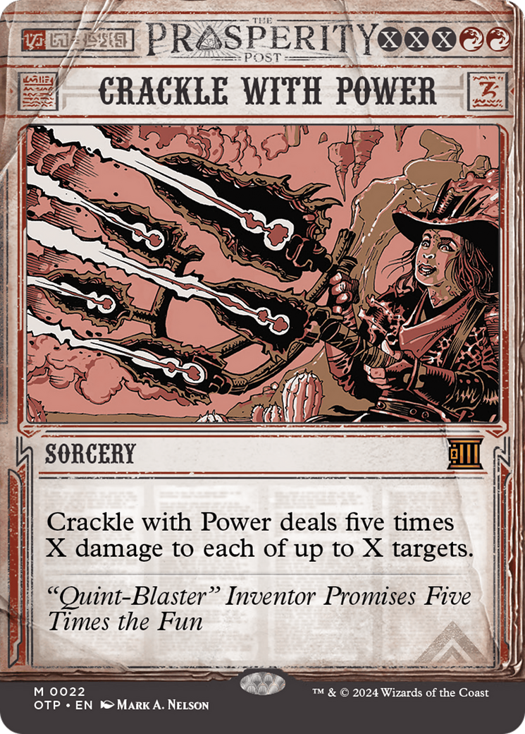 Crackle with Power [Outlaws of Thunder Junction: Breaking News] - Evolution TCG