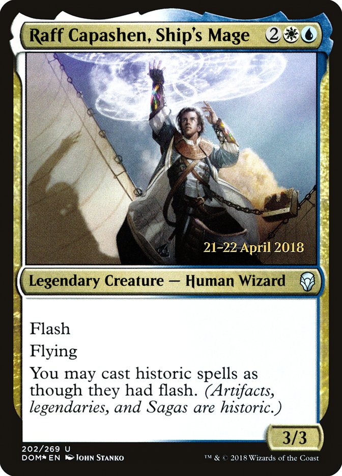 Raff Capashen, Ship's Mage [Dominaria Prerelease Promos] - Evolution TCG