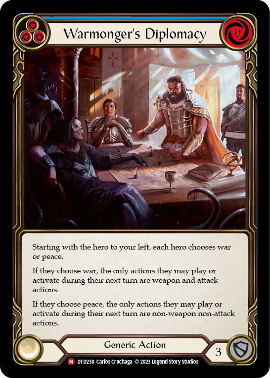 Warmonger's Diplomacy [DTD230] (Dusk Till Dawn) - Evolution TCG