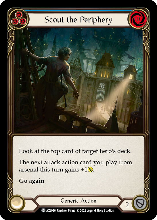 Scout the Periphery (Blue) [AZL026] (Outsiders Azalea Blitz Deck) - Evolution TCG