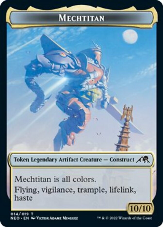 Samurai // Mechtitan Double-Sided Token [Kamigawa: Neon Dynasty Tokens] - Evolution TCG