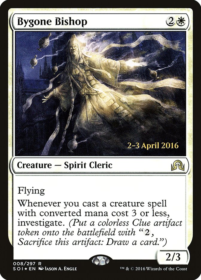 Bygone Bishop [Shadows over Innistrad Prerelease Promos] - Evolution TCG