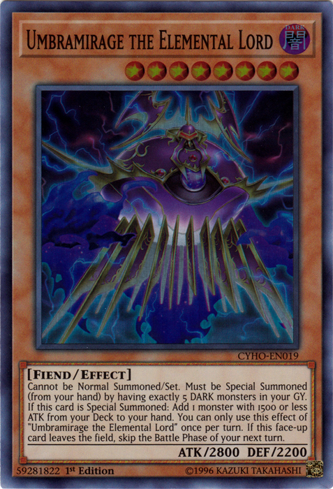 Umbramirage the Elemental Lord [CYHO-EN019] Super Rare - Evolution TCG