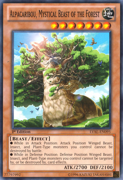 Alpacaribou, Mystical Beast of the Forest [LVAL-EN095] Common - Evolution TCG