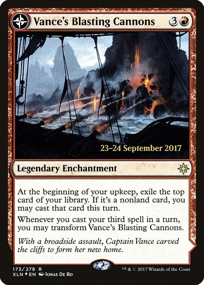 Vance's Blasting Cannons // Spitfire Bastion [Ixalan Prerelease Promos] - Evolution TCG