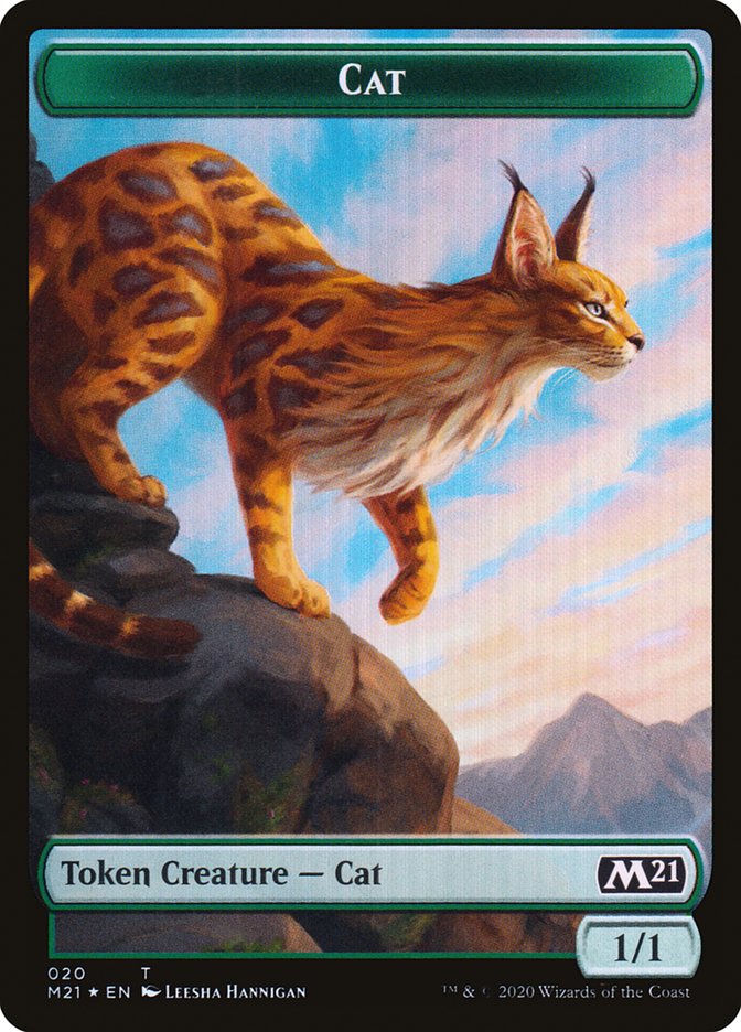 Beast // Cat (020) Double-Sided Token [Core Set 2021 Tokens] - Evolution TCG