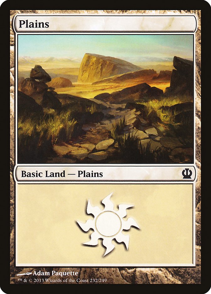 Plains (232) [Theros] - Evolution TCG