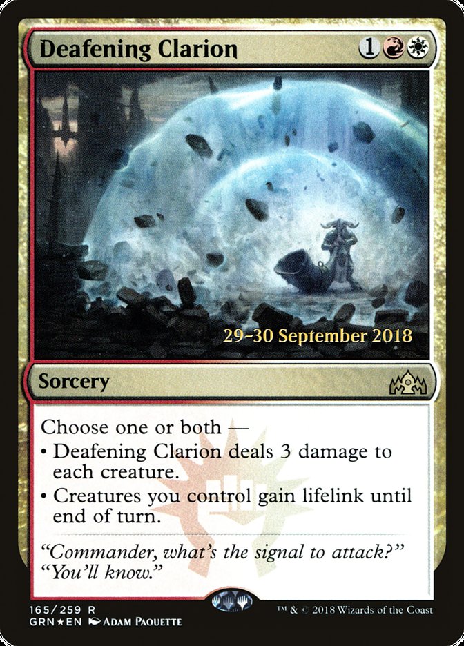 Deafening Clarion [Guilds of Ravnica Prerelease Promos] - Evolution TCG