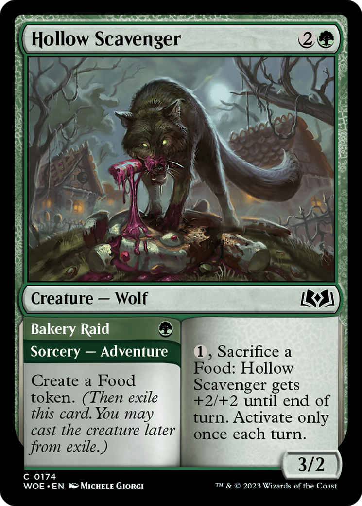 Hollow Scavenger // Bakery Raid [Wilds of Eldraine] - Evolution TCG