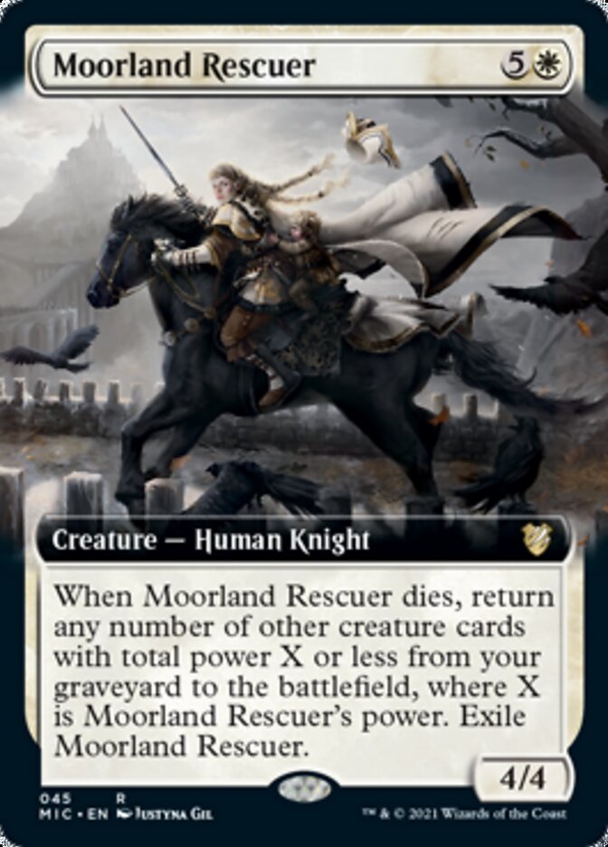 Moorland Rescuer (Extended Art) [Innistrad: Midnight Hunt Commander] - Evolution TCG