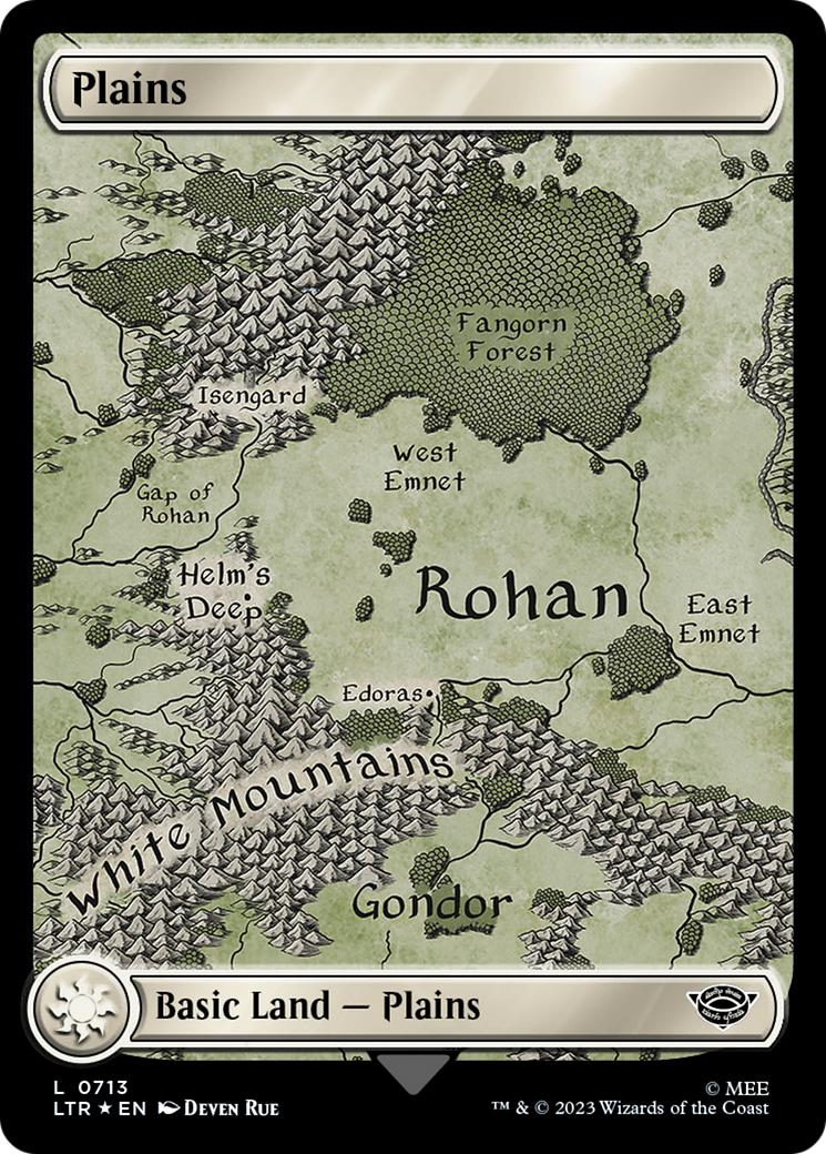 Plains (0713) (Surge Foil) [The Lord of the Rings: Tales of Middle-Earth] - Evolution TCG