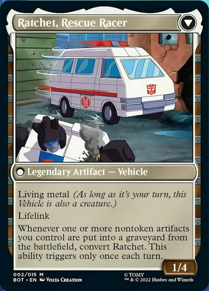 Ratchet, Field Medic // Ratchet, Rescue Racer [Transformers] - Evolution TCG