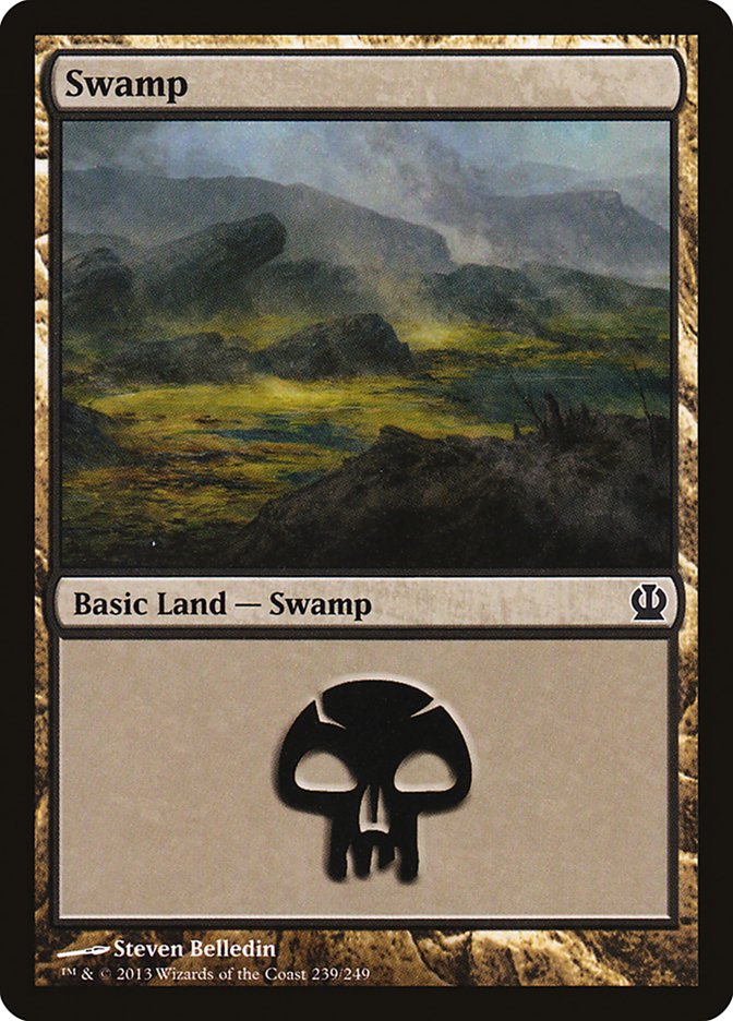 Swamp (239) [Theros] - Evolution TCG