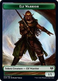 Elf Warrior // Bear Double-Sided Token [Kaldheim Tokens] - Evolution TCG