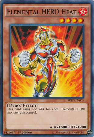 Elemental Hero Heat [SDHS-EN005] Common - Evolution TCG