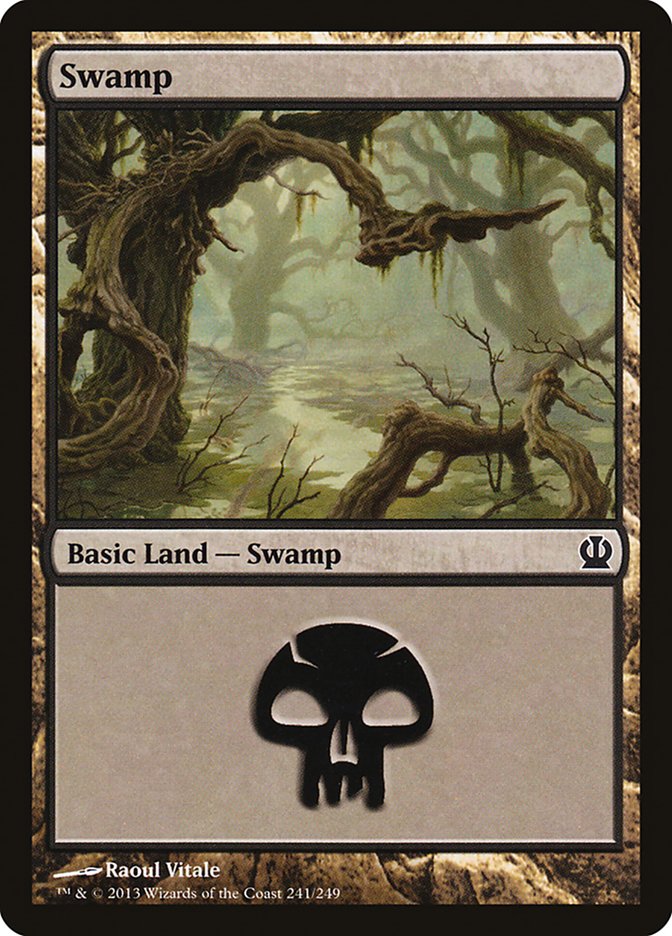 Swamp (241) [Theros] - Evolution TCG