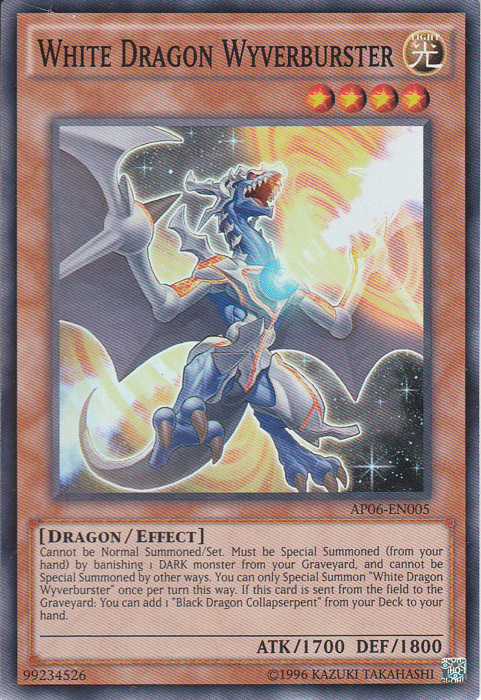 White Dragon Wyverburster [AP06-EN005] Super Rare - Evolution TCG
