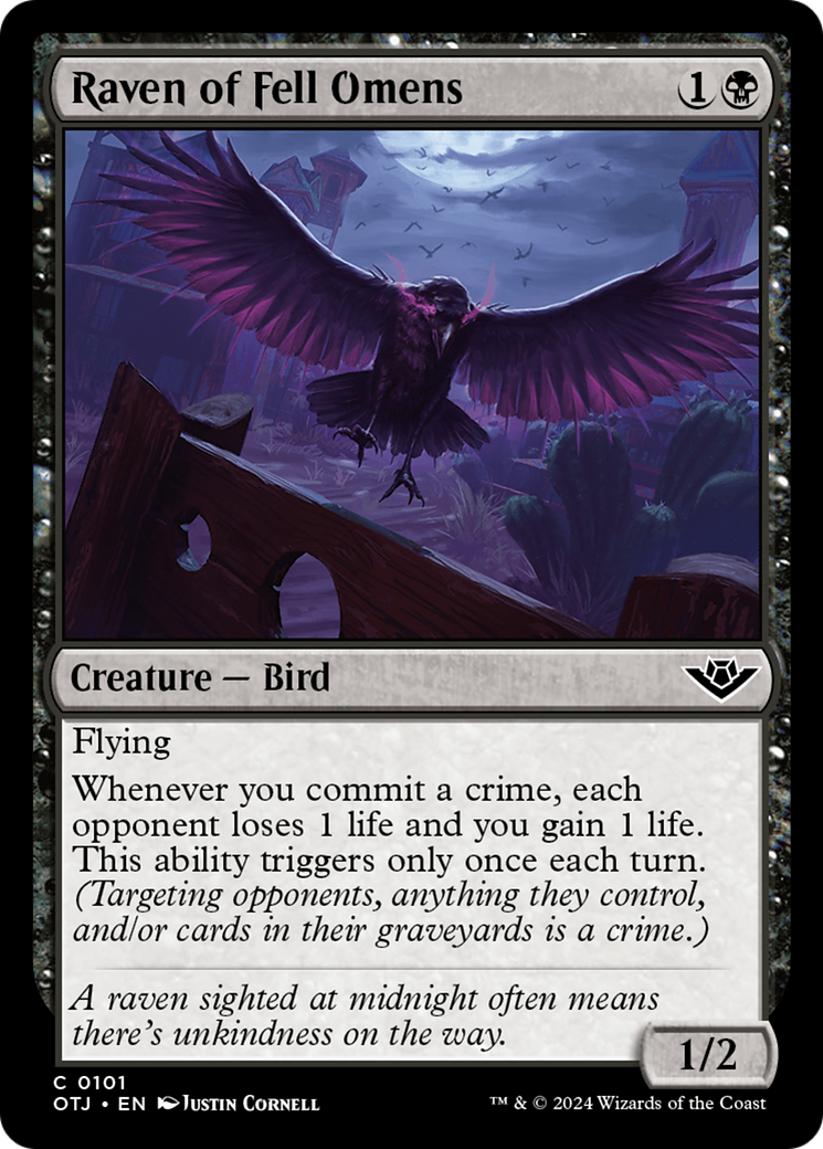 Raven of Fell Omens [Outlaws of Thunder Junction] - Evolution TCG