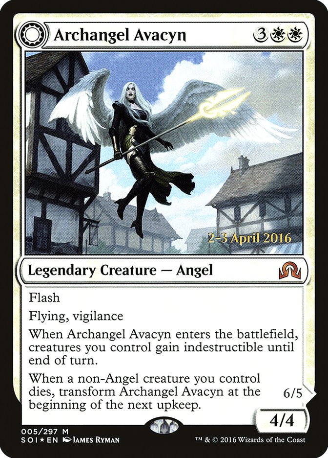 Archangel Avacyn // Avacyn, the Purifier [Shadows over Innistrad Prerelease Promos] - Evolution TCG